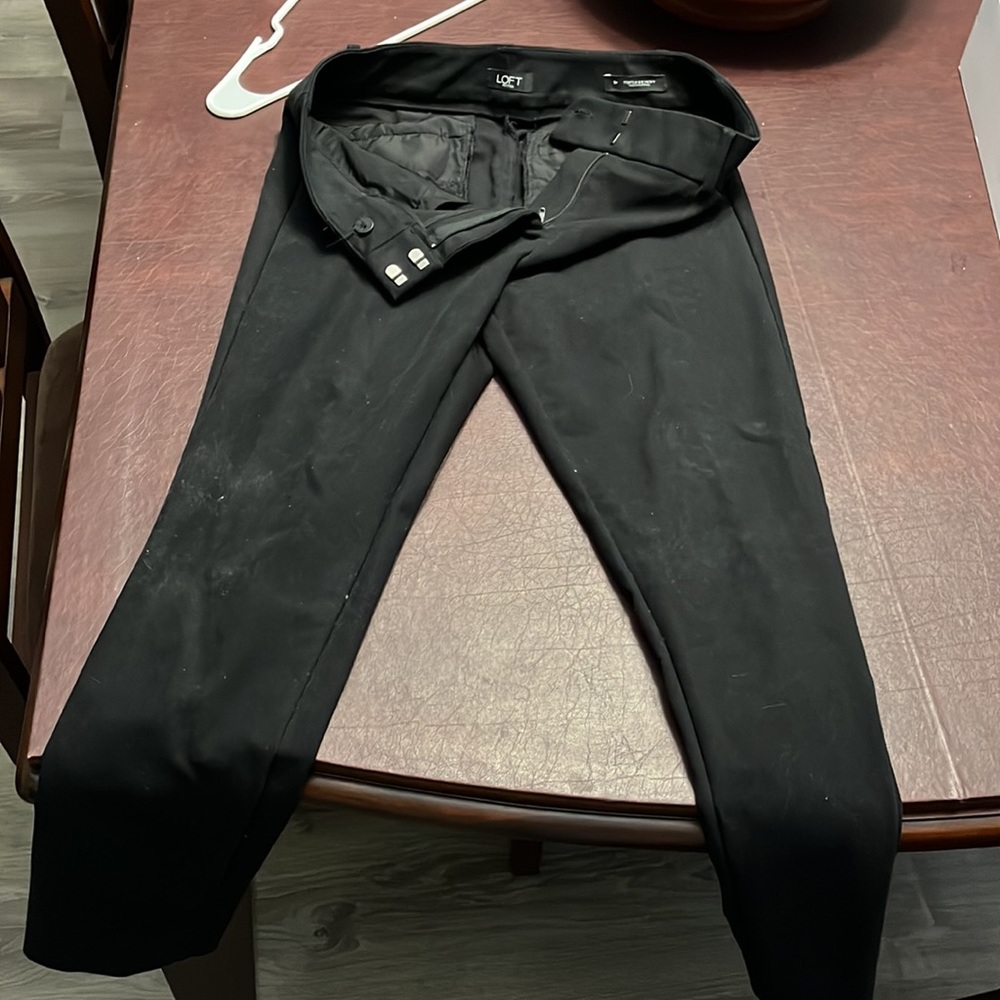 Loft - size 6 petite women’s black dress pants